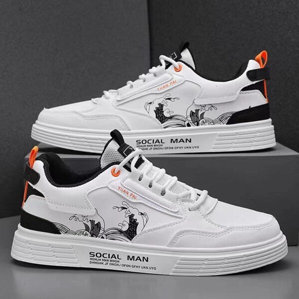 Sneakers Men's Sports White Fashion Shoes - Image 4