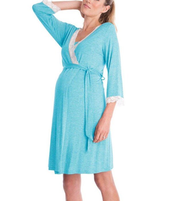 Pregnant Women Nightdress Maternity Sleepwear - Image 4