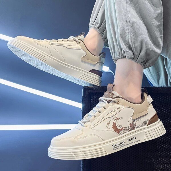 Sneakers Men's Sports White Fashion Shoes - Image 10