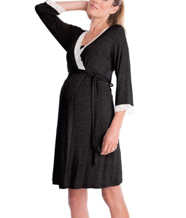 Pregnant Women Nightdress Maternity Sleepwear - Image 3