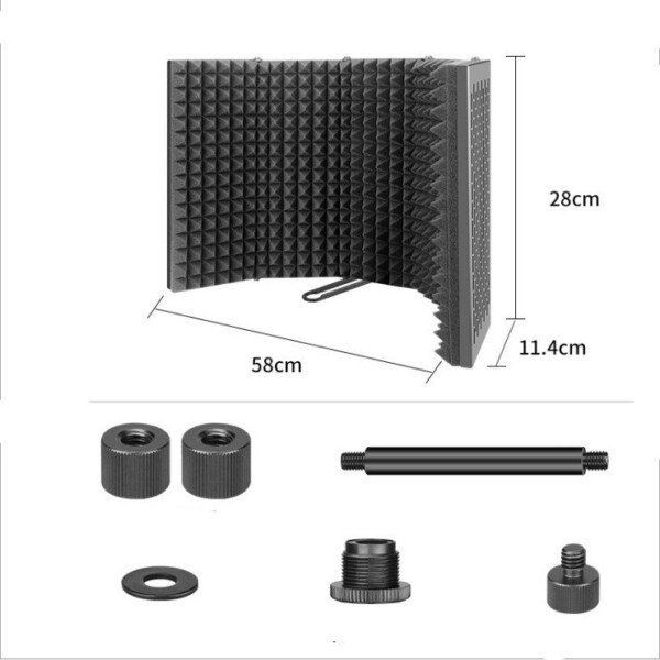 Microphone Recording Studio High-Quality Noise Reduction Screen Blowout Prevention Net - Image 5