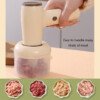 2 In 1 Electric Garlic Chopper USB Rechargeable Vegetable Chili Meat Ginger Masher Handheld Multipurpose Kitchen Gadgets - Image 6