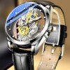 Men Watch Skeleton Automatic Quartz Watch Gold Skeleton Vintage Man Watch Mens Watches Top Brand Luxury - Image 8