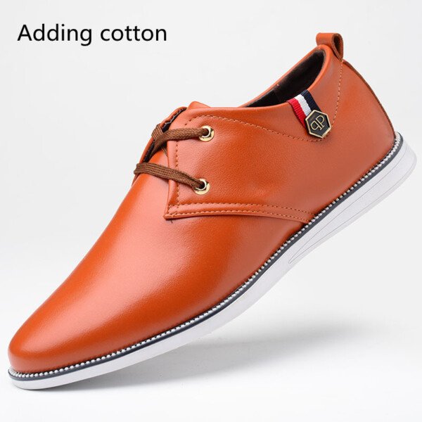 Men's Breathable Leather Shoes With Cow Tendons And Soft Soles - Image 5