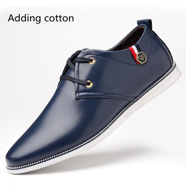 Men's Breathable Leather Shoes With Cow Tendons And Soft Soles - Image 8