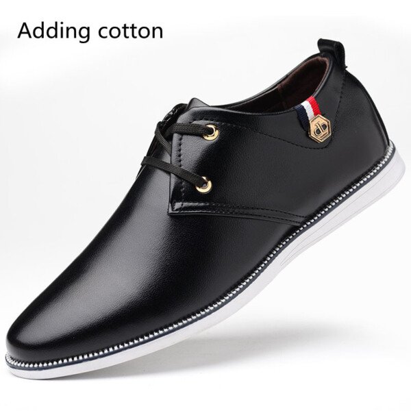 Men's Breathable Leather Shoes With Cow Tendons And Soft Soles - Image 3