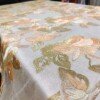Multicolor Gold Thread Flower Mesh Embroidered Lace Fabric - Image 5
